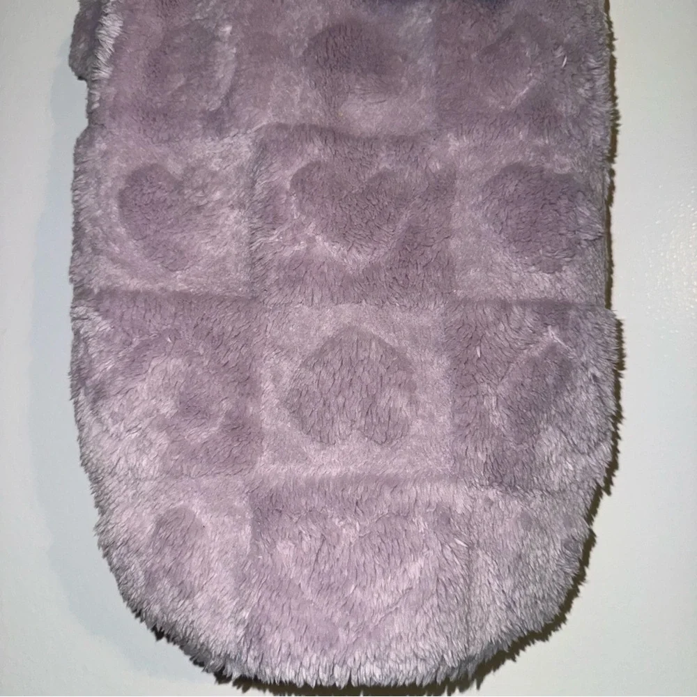 🆕 Fluffy Friends Valentine’s Day Heart Print Fleece Pet Jacket Size Medium
